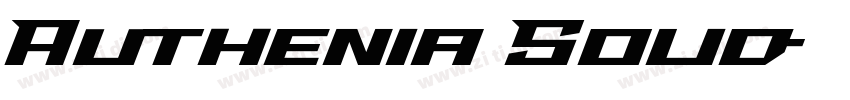 Authenia Solid字体转换
